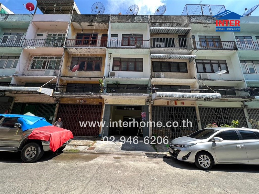 For SaleShop HouseBang Sue, Wong Sawang, Tao Pun : Commercial building, 4 floors, 16.4 sq m., commercial building, Soi Prachachuen 27, near The Mall Ngamwongwan, Pracha Rat Sai 2 Road, Bang Sue District, Bangkok