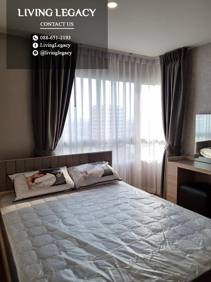 For RentCondoPattanakan, Srinakarin : SIIJ70 Condo for rent Lumpini Ville Phatanakan - Srinakarin 31.75 sq m. 17th floor line id : @livinglegacy