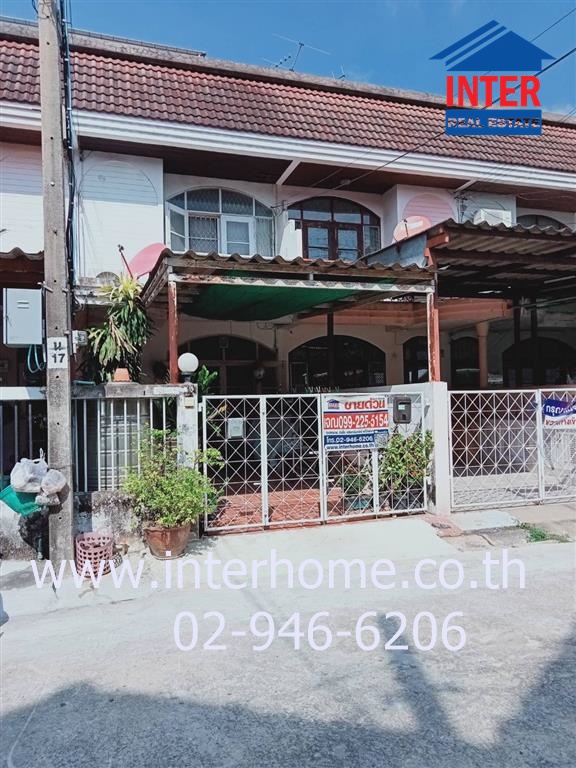 For SaleTownhouseLadprao, Central Ladprao : 2-storey townhouse, 19 sq m., Sinpattana Thani Village, Soi 15, Thetsaban Songkhro 1 Alley, Vibhavadi Rangsit Road, Prachaniwet 1 Road, Chatuchak District, Bangkok