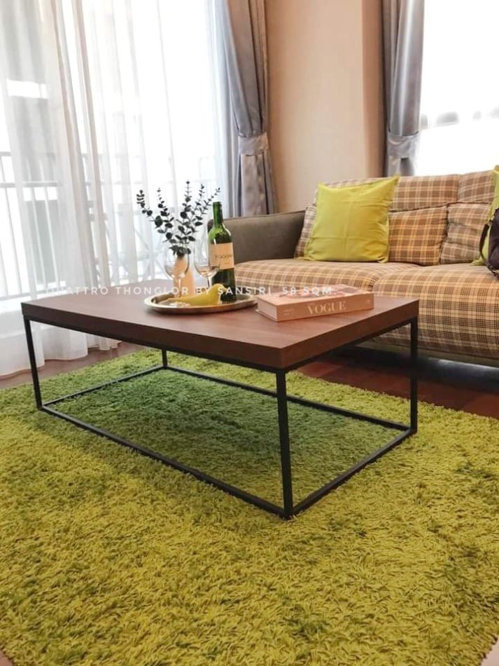 For RentCondoSukhumvit, Asoke, Thonglor : Condo for rent, ready to move in, early January 2025, corner room, private, Quattro by Sansiri, 58 sq m, beautifully decorated room, near Thonglor Soi entrance