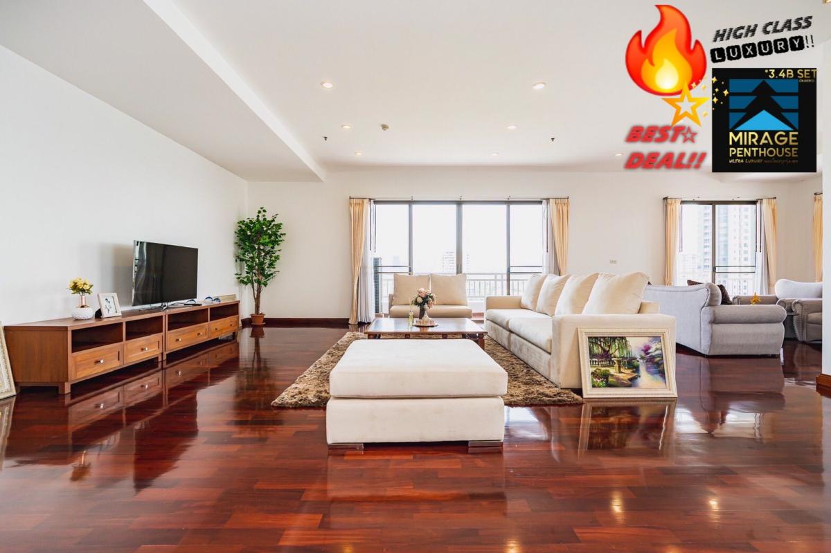 For RentCondoRama3 (Riverside),Satupadit : 🔥👑🅻🆄🆇🆄🆁🆈!!👑4BED🏰480SQM👑!! Luxurious, large room🏰Full floor area🏰[[😻🐶Pets]] Sathorn RAMA3🏆 🏙🎆!!🏦👑ULTRA LUXURY👑🏰 Very beautifully decorated✨High floor, very beautiful view✨🔥🔥🎯🎯BAAN SUAN CHAN RESIDENCES ✅4🅱ED4✅ 480 sqm. FL XX (#BTS#CBD📌)🔥✨LINE:miragecondo✅