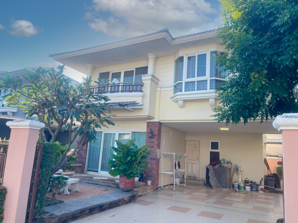 For SaleHouseRama 2, Bang Khun Thian : 🔥Single house for sale, Supalai Orchid Park, 61 sq.w. 💥Very cheap price, ready to move in, complete with furniture and air conditioners