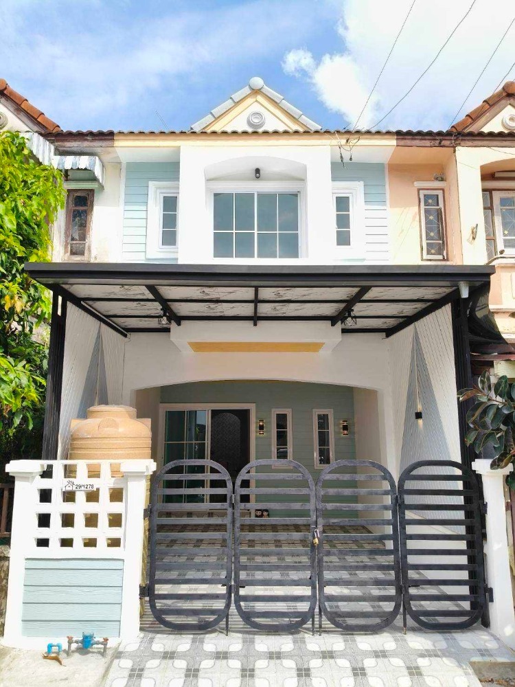 For SaleTownhouseMin Buri, Romklao : 2-storey townhouse, K.C. Village 1, Soi Hathai Rat 39, newly renovated, ready to move in, near Minburi, Khlong Song, Phraya Suren, Thai Ram, Khu Bon, Nimit Mai, Sam Wa Tawan Tok, Khlong Sam Wa