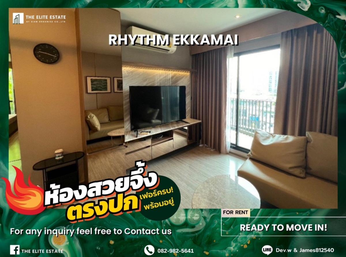 For RentCondoSukhumvit, Asoke, Thonglor : 🐲💫Nice room for rent 🐲💫RHYTHM EKKAMAI