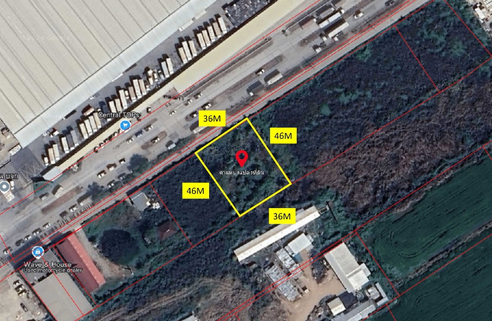 For RentLandNonthaburi, Bang Yai, Bangbuathong : Land for rent, size 1 rai, near Central Westgate