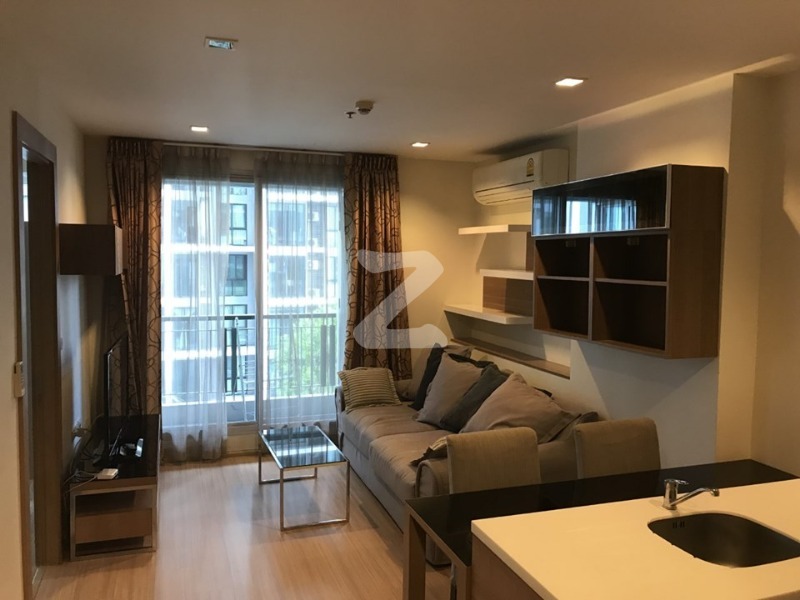 ให้เช่าคอนโดรัชดา ห้วยขวาง : For Rent: Rhythm Ratchada-Huaykwang – Spacious 1-Bedroom Condo Near MRT 🚇✨ (RB382)