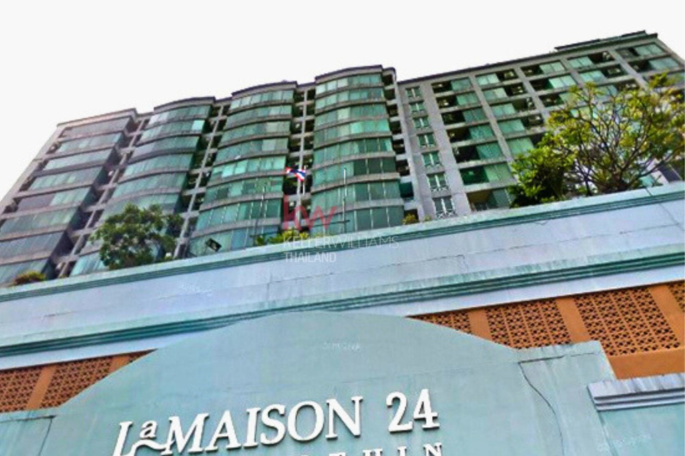 ให้เช่าคอนโดเกษตรศาสตร์ รัชโยธิน : ให้เช่า La Maison 24 ราคา ฿12,000.00 ขนาด 42 ตารางเมตร ชั้น 11 ห้อง 1 bedroom, 1 bathroom วิวตึกช้าง ฟิลคาเฟ่