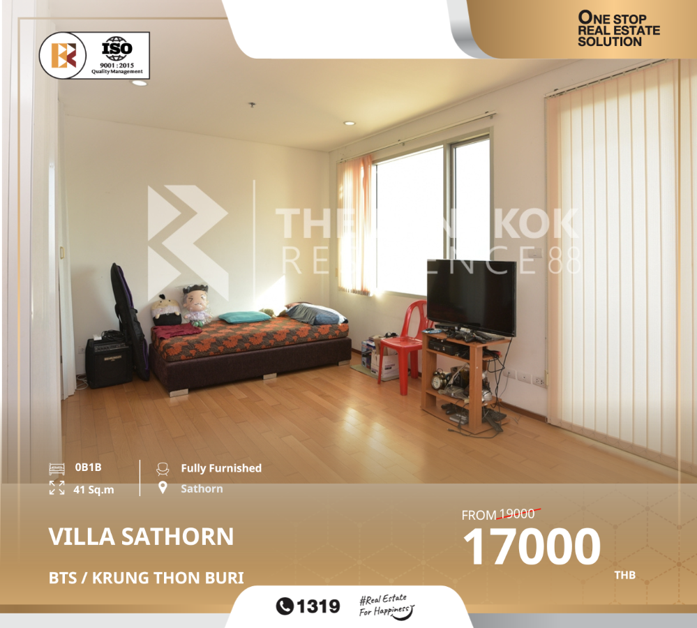 For RentCondoWongwianyai, Charoennakor : Beautiful unit at villa sathorn near bts krung thon buri