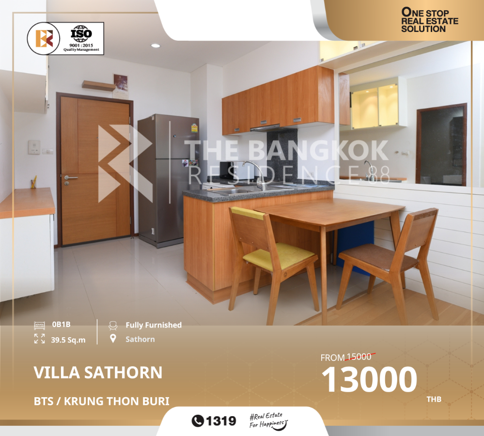 For RentCondoWongwianyai, Charoennakor : Great value villa sathorn near bts krung thon buri