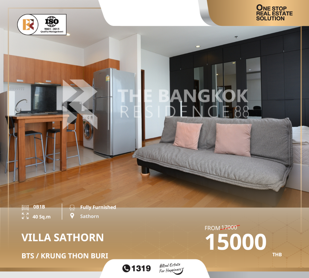 For RentCondoWongwianyai, Charoennakor : Urgent rental villa sathorn near bts krung thon buri