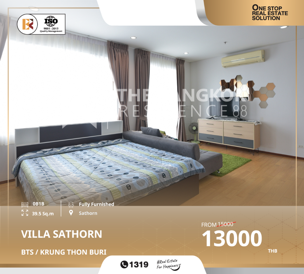 For RentCondoWongwianyai, Charoennakor : The cheapest villa sathorn near bts krung thon buri