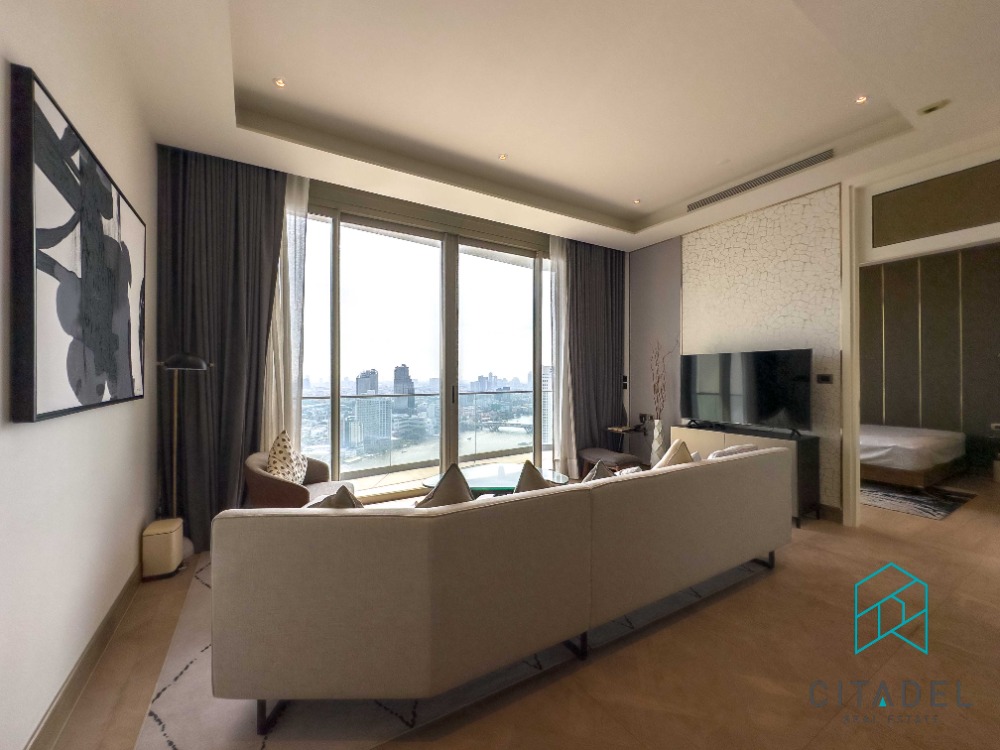 ให้เช่าคอนโดวงเวียนใหญ่ เจริญนคร : The Residences At Mandarin Oriental - Luxurious 2 Beds Condo for Rent!