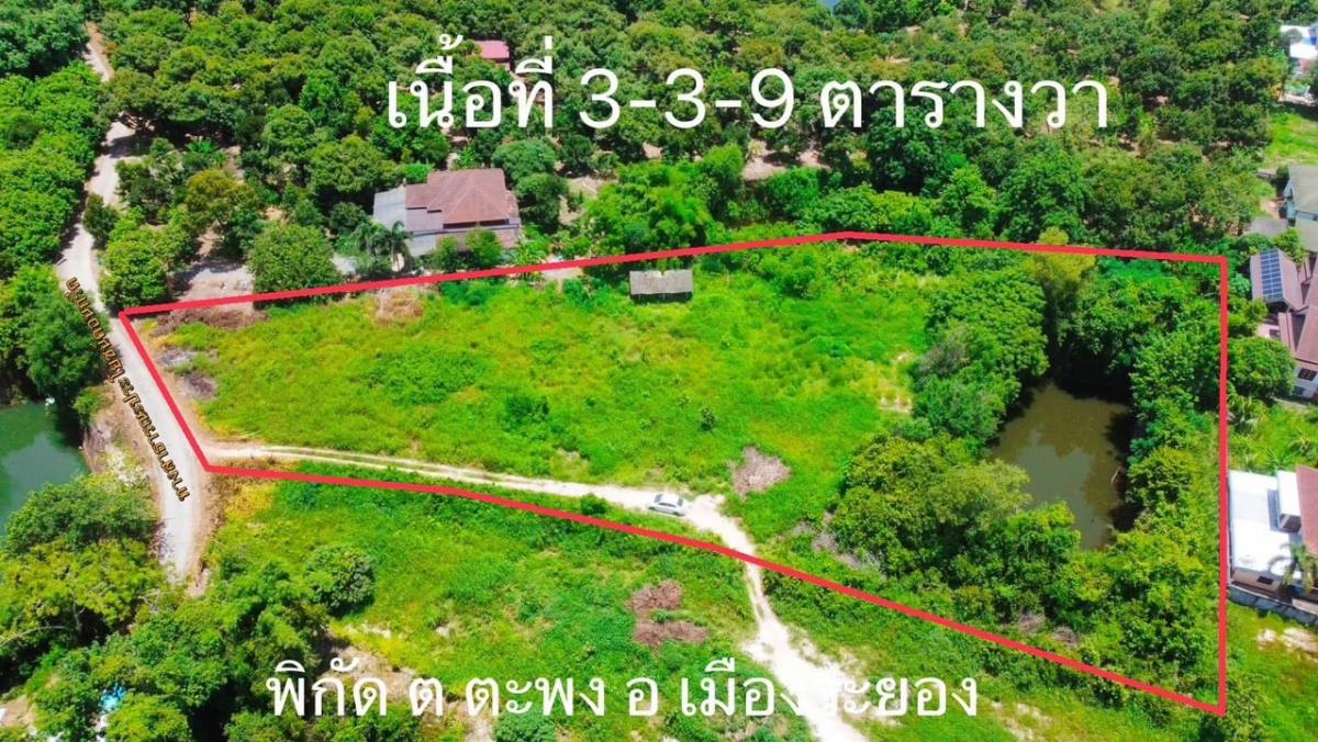 For SaleLandRayong : Land in Tapong Subdistrict, Mueang District, Rayong Province, price lower than market price