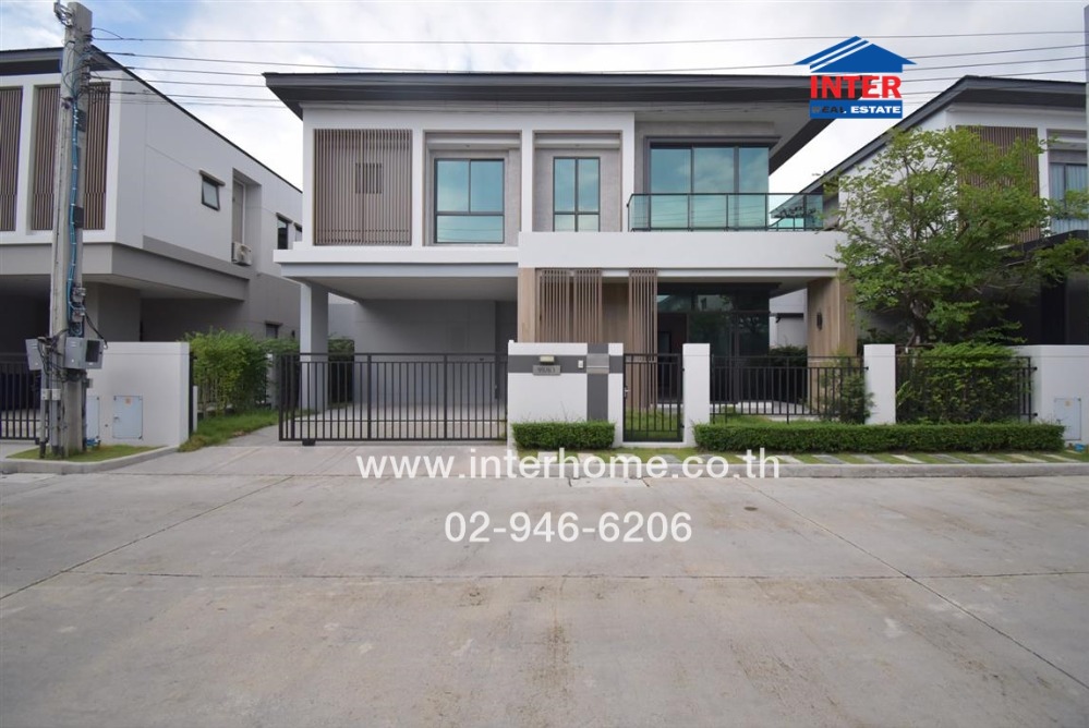 For SaleHouseVipawadee, Don Mueang, Lak Si : 2-storey detached house, 52.3 sq.w., Bangkok Boulevard Village, Don Mueang-Chaeng Watthana, Suan Somdet Intersection, Vibhavadi Rangsit Road, Nawong Pracha Phatthana Road, Don Mueang District, Bangkok