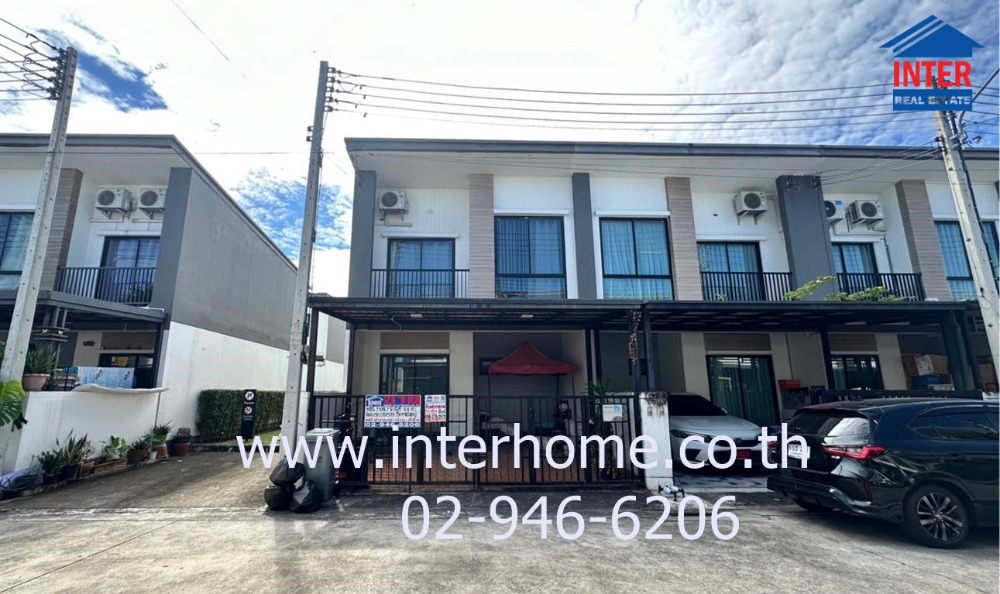 For SaleTownhousePathum Thani,Rangsit, Thammasat : 2-storey townhouse, 18.4 sq m, Union Town Village, Lam Luk Ka, Khlong 4, Kanchanaphisek Road, Lam Luk Ka Road, Khlong 4, Lam Luk Ka, Pathum Thani