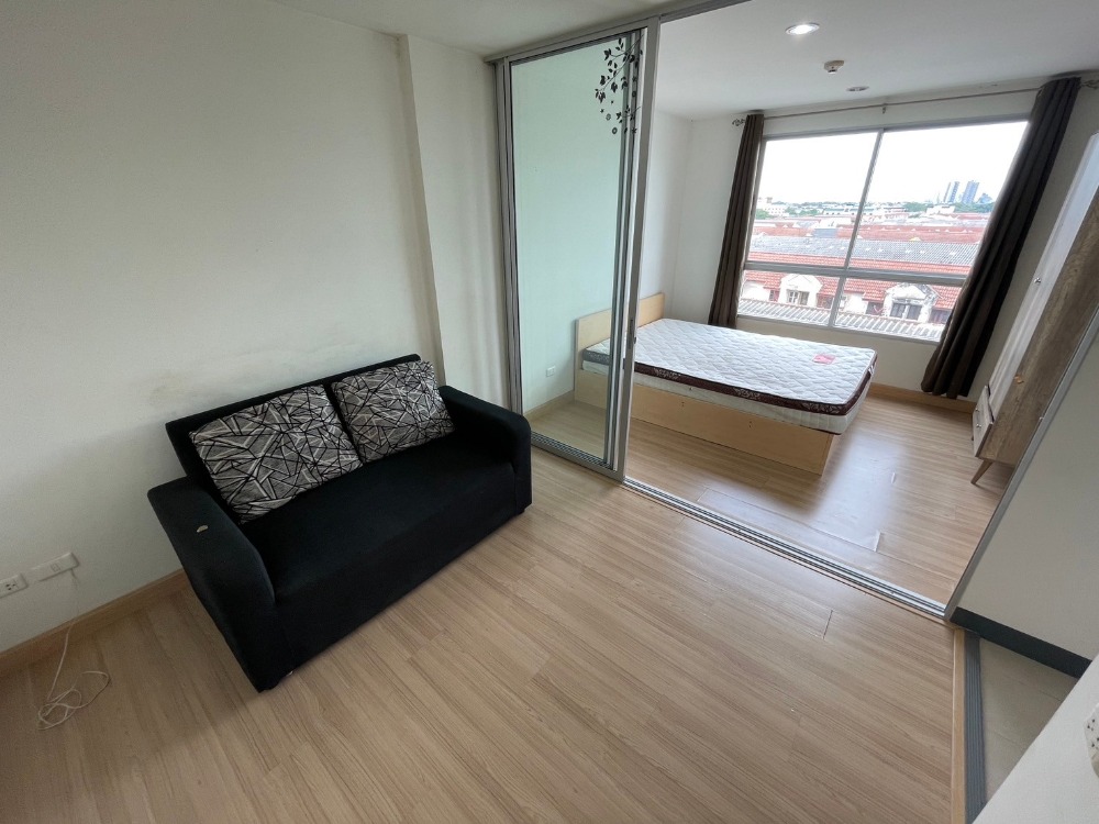 For RentCondoSeri Thai, Ramkhamhaeng Nida : The Niche ID Seri Thai (Ring Road) House No. 81/2, Building A, 7th floor, size 28 sq m, rental price 7000/month, washing machine