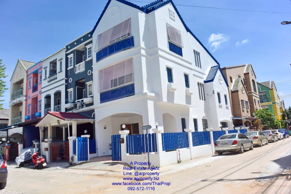 For RentHome OfficeChaengwatana, Muangthong : Townhouse for rent, 3 floors, corner house, Chaeng Watthana 17, can register a company