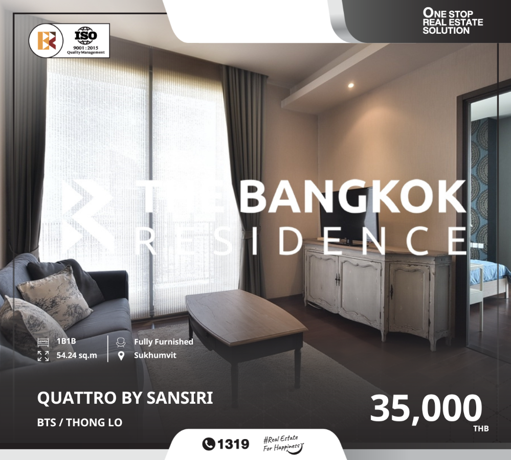 For RentCondoSukhumvit, Asoke, Thonglor : Standout condo in thong lo, quattro by sansiri, near bts thong lo