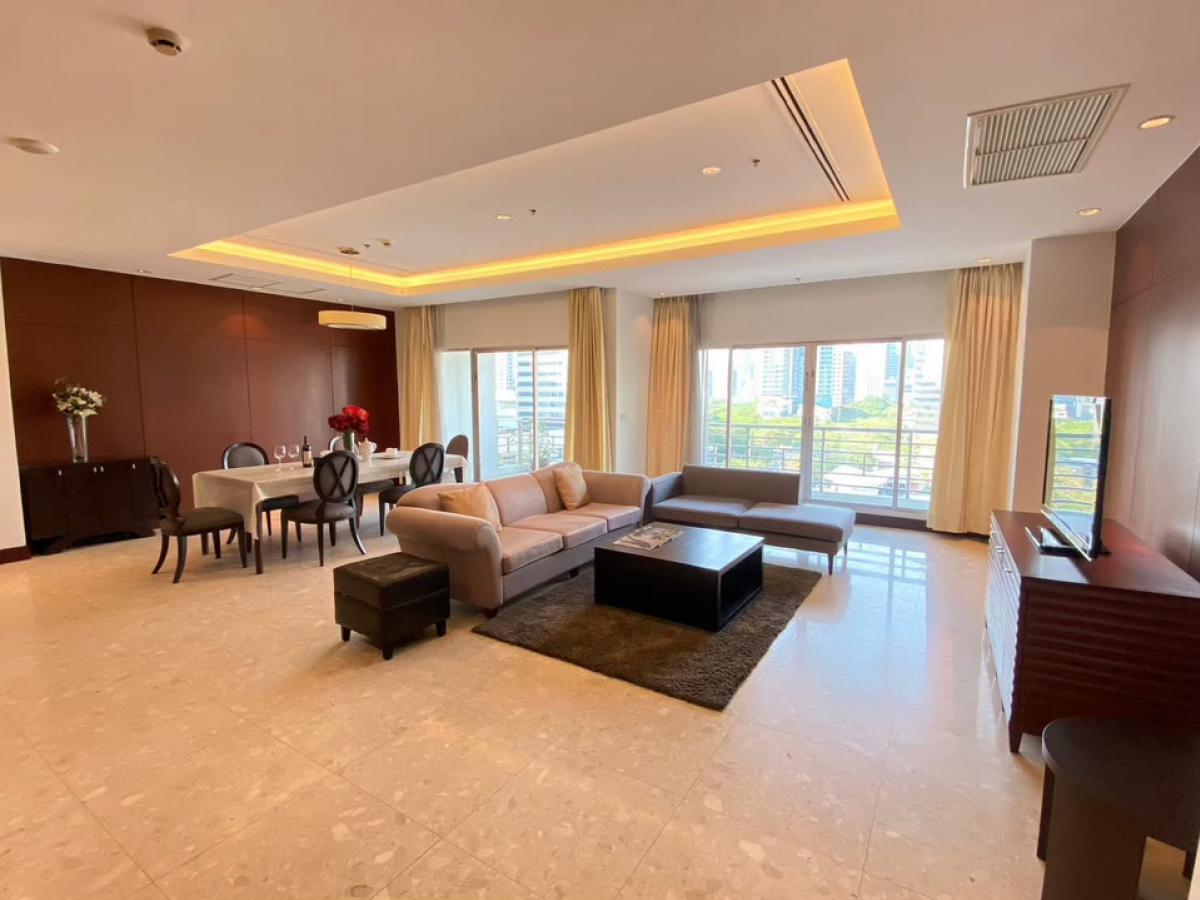 ให้เช่าคอนโดวิทยุ ชิดลม หลังสวน : For rent Royal Residence Park 3 bedrooms