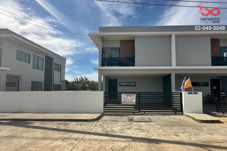 For SaleHousePathum Thani,Rangsit, Thammasat : For sale: 2-storey twin house, Pansiri Village, Lat Lum Kaeo, Pathum Thani-Bang Len Road, new house