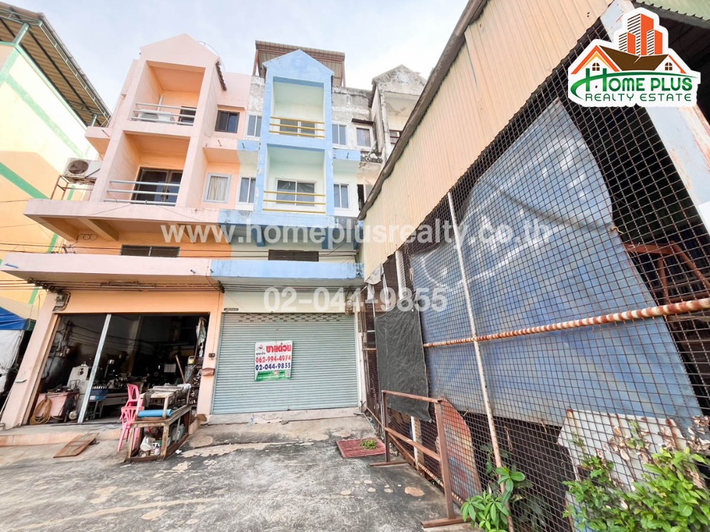 For SaleOfficeSamut Prakan,Samrong : 3 and a half storey commercial building, Charoenthap City Village, Bang Pla, Soi Bang Pla 2, Samut Prakan