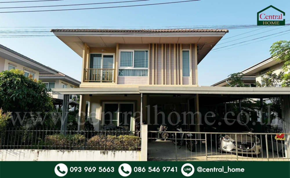 For SaleHousePathum Thani,Rangsit, Thammasat : Single house, Habitia Bond Ratchapruek, cheapest in the project