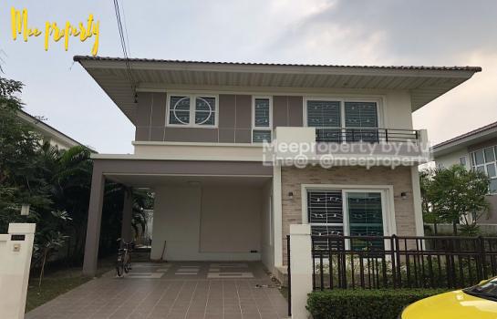 For SaleHouseLadkrabang, Suwannaphum Airport : For sale: 2-storey detached house, Supalai Garden Ville project. Large detached house, good condition, with space around the house, quiet, shady atmosphere, surrounded by complete amenities, area 67.5 square wah ME-182