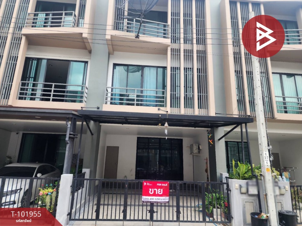 For SaleTownhouseLadkrabang, Suwannaphum Airport : Townhouse for sale, Wayra Biznet Village, Romklao-Suvarnabhumi, Lat Krabang, Bangkok (Wayra Biznet Romkao-Suvarnaphumi)