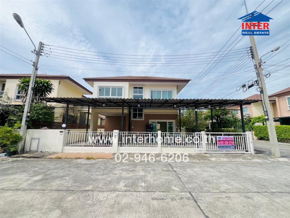 For SaleHousePathum Thani,Rangsit, Thammasat : 2-storey detached house, 50.7 sq.w., Waraphirom Village 2, Khlong 3, Lam Luk Ka Road, Rangsit-Nakhon Nayok Road, Lam Luk Ka, Pathum Thani