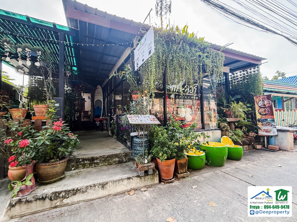 For SaleBusinesses for saleChaengwatana, Muangthong : 🏡 Homestay with coffee shop business, a very chic cafe ☕ on Koh Kret with a million-dollar view of the Chao Phraya River, near the pier