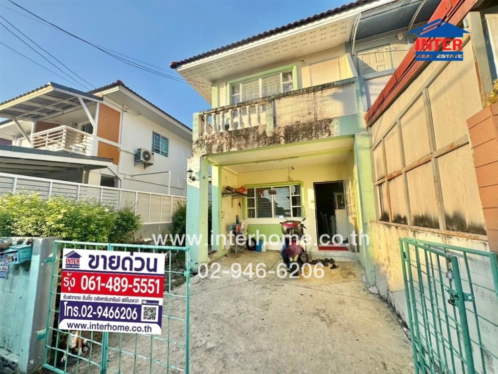 For SaleTownhomePhutthamonthon, Salaya : 2-storey townhouse, 25.5 sq.w., Phra Pin 2 Village, Soi Fueang Fa 11, Boromratchonnanee Road, Sala Thammasop Road, Thawi Watthana District, Bangkok