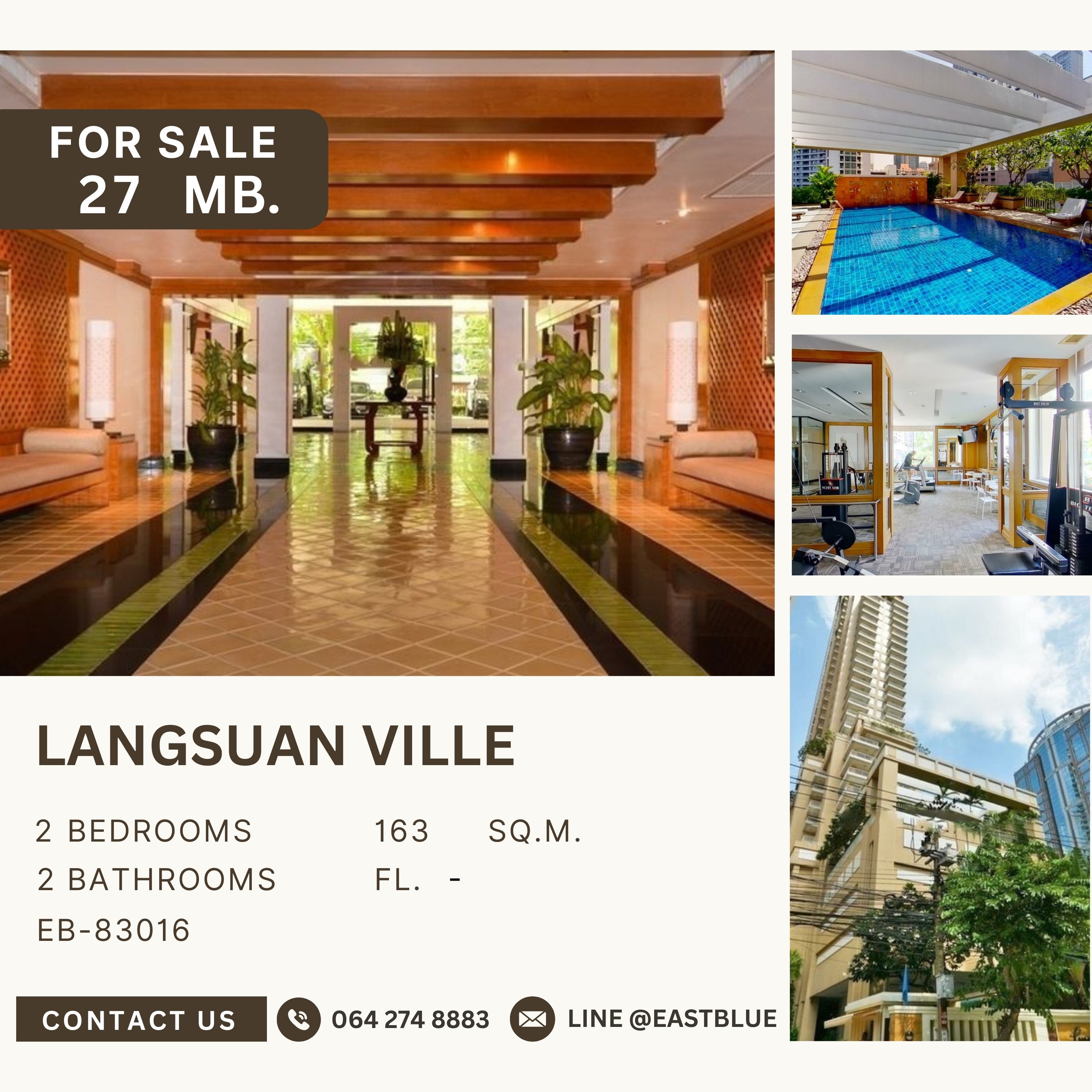 For SaleCondoWitthayu, Chidlom, Langsuan, Ploenchit : Langsuan Ville ห้องหายากราคาดี วิวสวย ชั้นสูง ห้องใหญ่ ใจกลาง CBD ยูนิตน้อย มีความเป็นส่วนตัวสูง