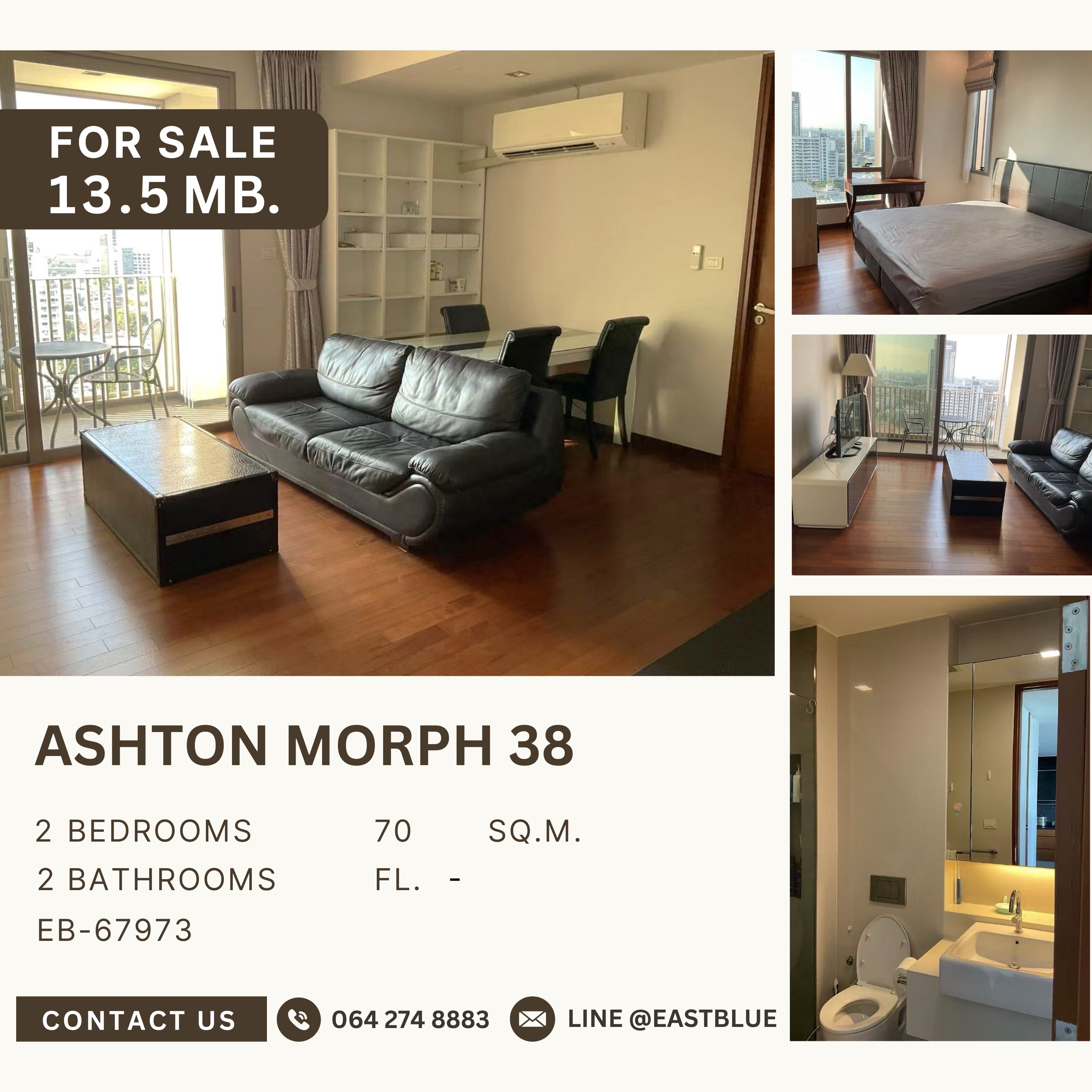 ขายคอนโดสุขุมวิท อโศก ทองหล่อ : Ashton Morph 38 ห้องหาซื้อยาก คอนโดเลี้ยงสัตว์ได้ ใจกลางทองหล่อ ชั้นสูง วิวโล่งสวย 2 ห้องนอน ราคาดีมาก