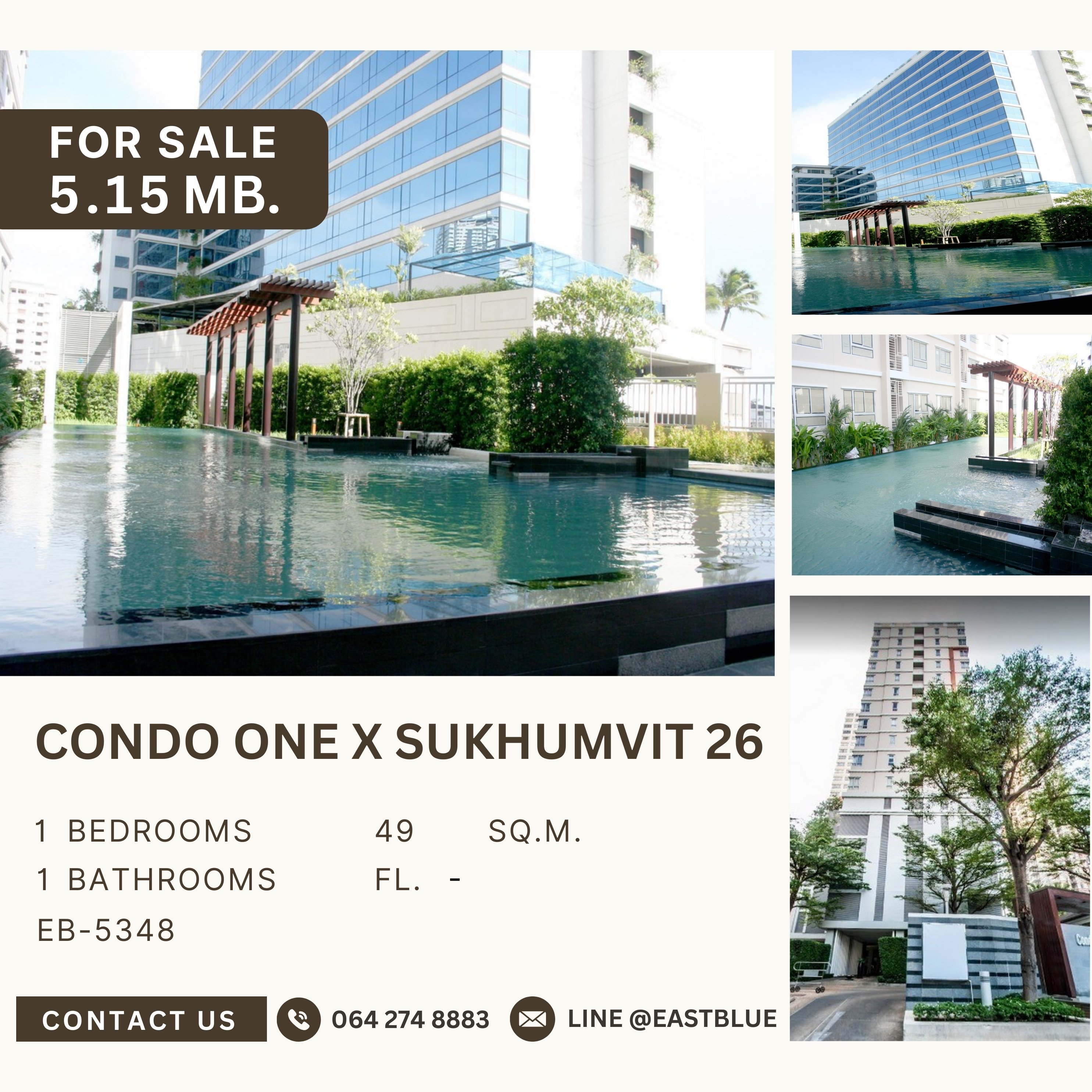 ขายคอนโดสุขุมวิท อโศก ทองหล่อ : Condo One X Sukhumvit 26 1 ห้องนอน size ใหญ่พิเศษ ทำเลดีมากใจกลางพร้อมพงษ์ เดินทางสะดวกดวก ราดาดีมาก