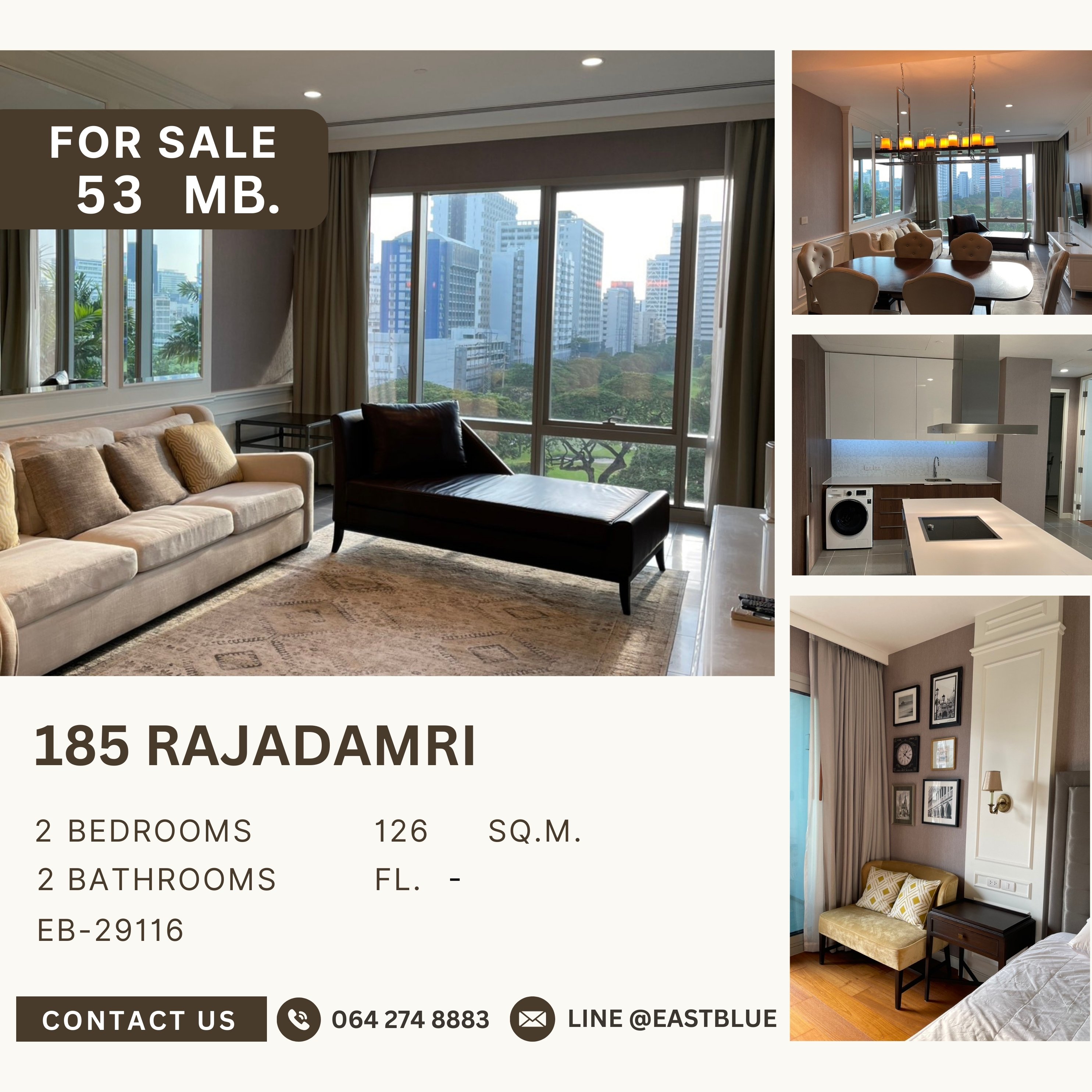 ขายคอนโดวิทยุ ชิดลม หลังสวน : 185 Rajadamri โครงการคุณภาพใกล้ BTS ราชดำริ วิว Sport Club