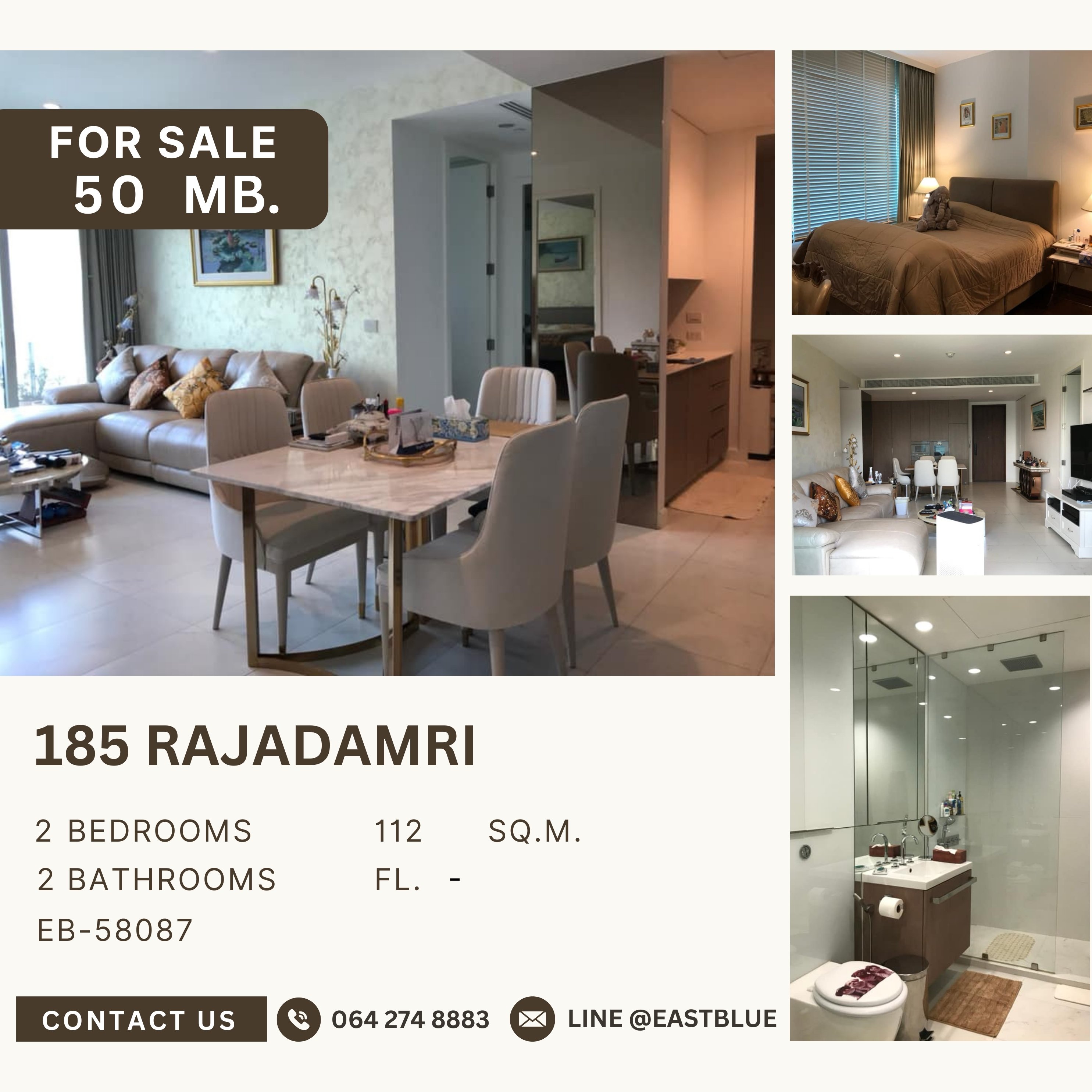 For SaleCondoWitthayu, Chidlom, Langsuan, Ploenchit : 185 Rajadamri โครงการคุณภาพใกล้ BTS ราชดำริ