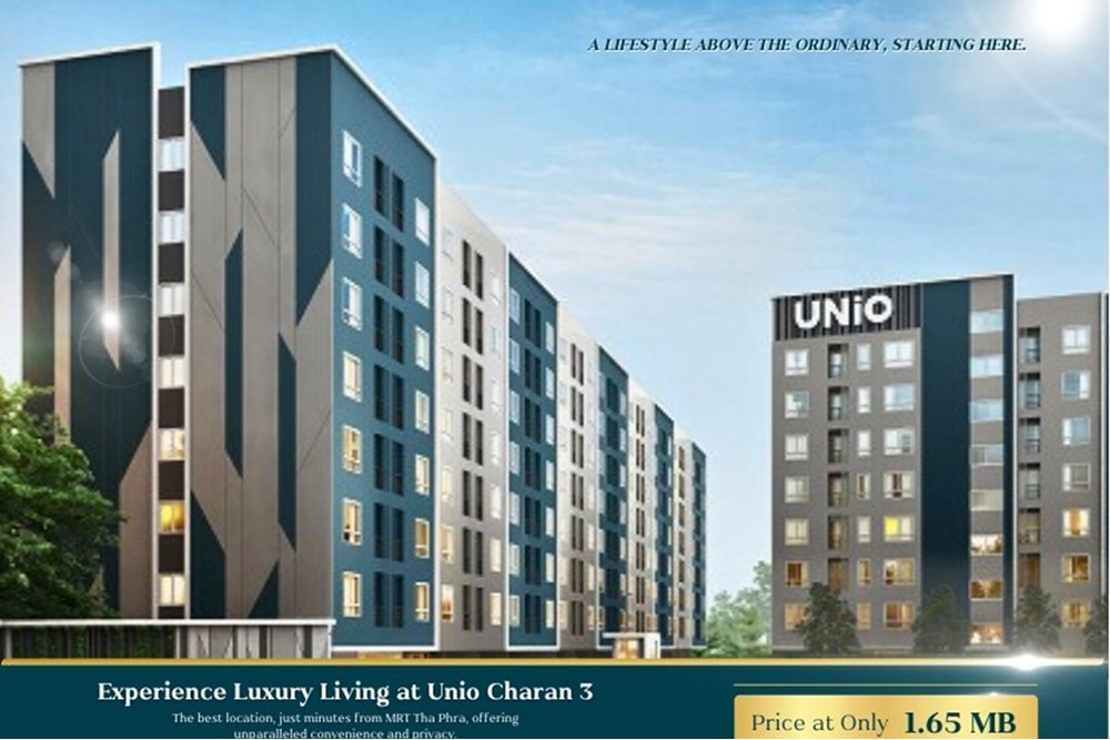 For SaleHouseThaphra, Talat Phlu, Wutthakat : For Sale: UNiO Charan 3 Condo - Condo Near MRT Thaphra in the Thonburi Area