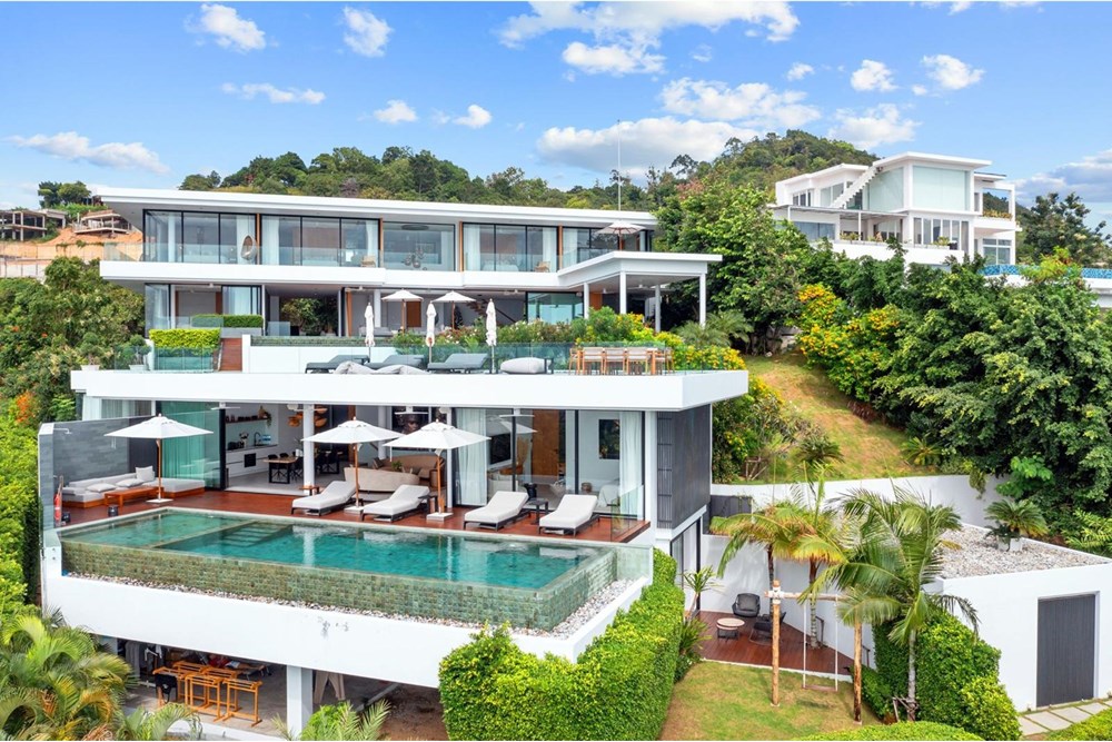 ขายบ้านนครศรีธรรมราช : Luxury Villa in this 12-bedroos sea-view pool villa in Koh Samui