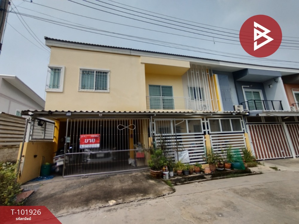 For SaleTownhouseMahachai Samut Sakhon : Townhouse for sale, Wisesuk Nakhon Village, Phanthai Norasing, Samut Sakhon