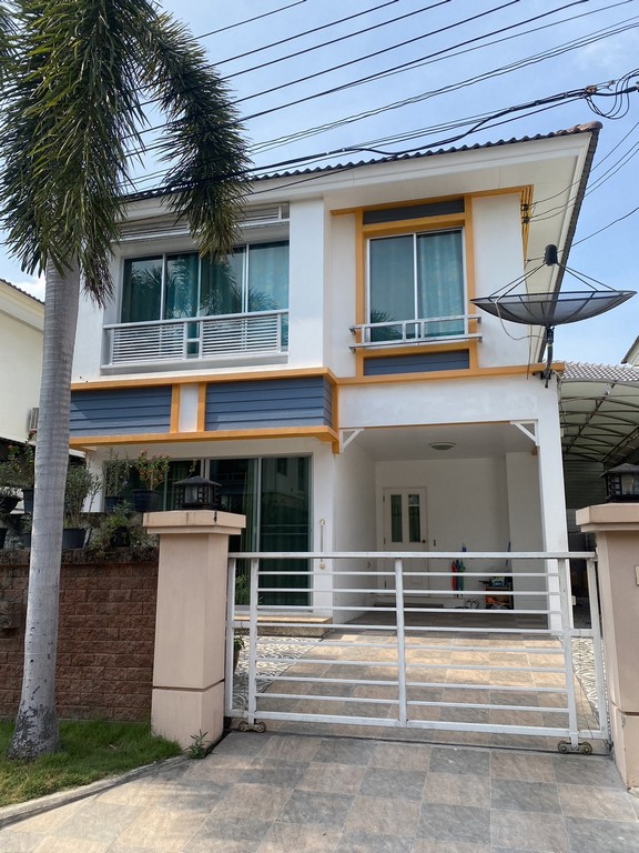 For SaleHouseRama 2, Bang Khun Thian : For sale: Casa Ville 2-2 semi-detached house, Rama 2 Soi 50 (Wat Kamphaeng), Bang Khun Thian, near Central Rama 2, beautifully decorated, good price, house ready to move in, convenient transportation