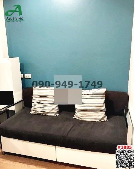 For RentCondoOnnut, Udomsuk : Condo for rent, Lumpini Ville On Nut 46, near MRT Srinakarin, ready to move in