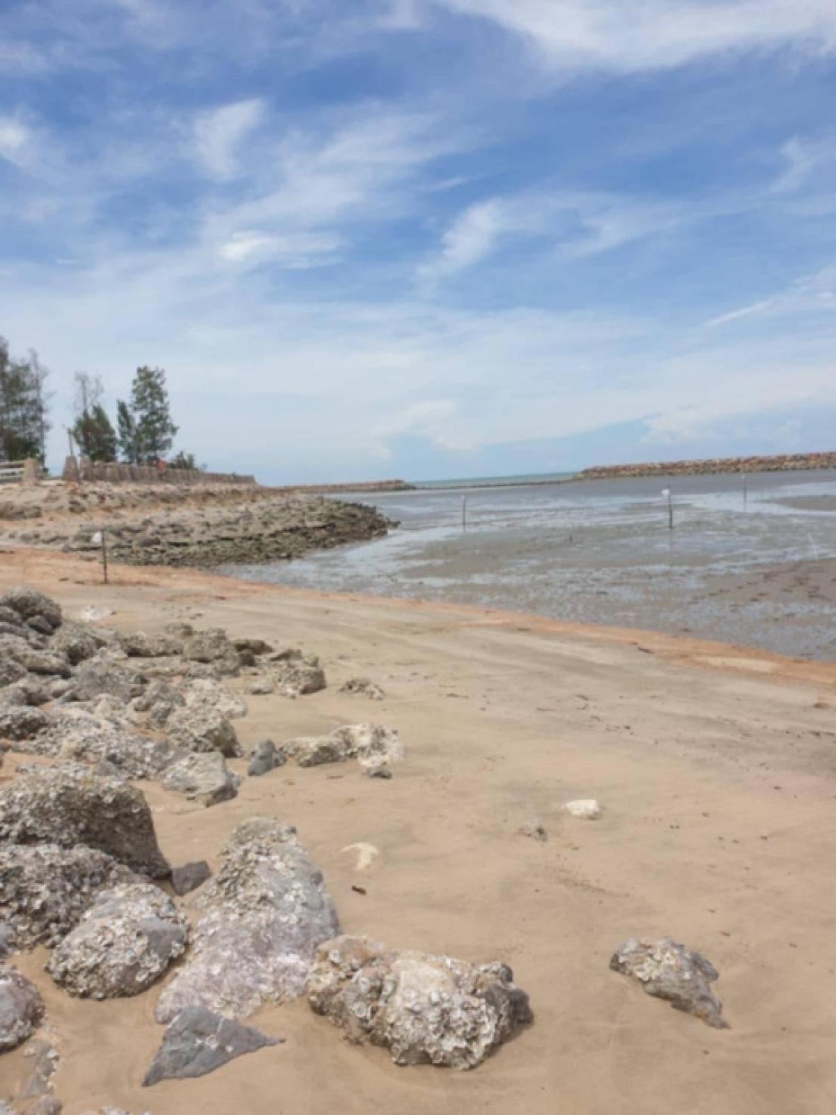 For SaleLandCha-am Phetchaburi : 📢👇Beachfront land, good price, suitable for building a house or a vacation home.