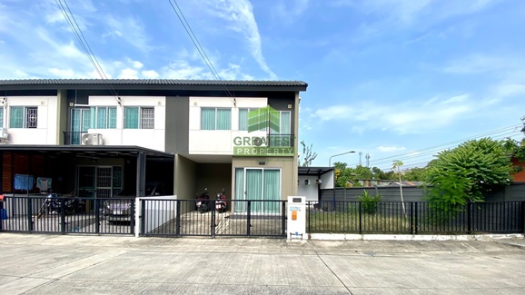 For SaleTownhomePathum Thani,Rangsit, Thammasat : Pruksa Village 144 Rangsit Bang Phun 3, urgent sale, 2-storey townhouse, area 34.10 sq m, corner plot, good location