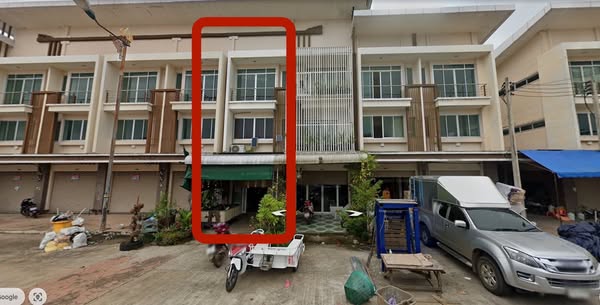 For SaleShophouseSa Kaeo : 3-storey commercial building, Indochina Shopping Center, Aranyaprathet - Area 24 sq m., usable area 248 sq m., with tenants