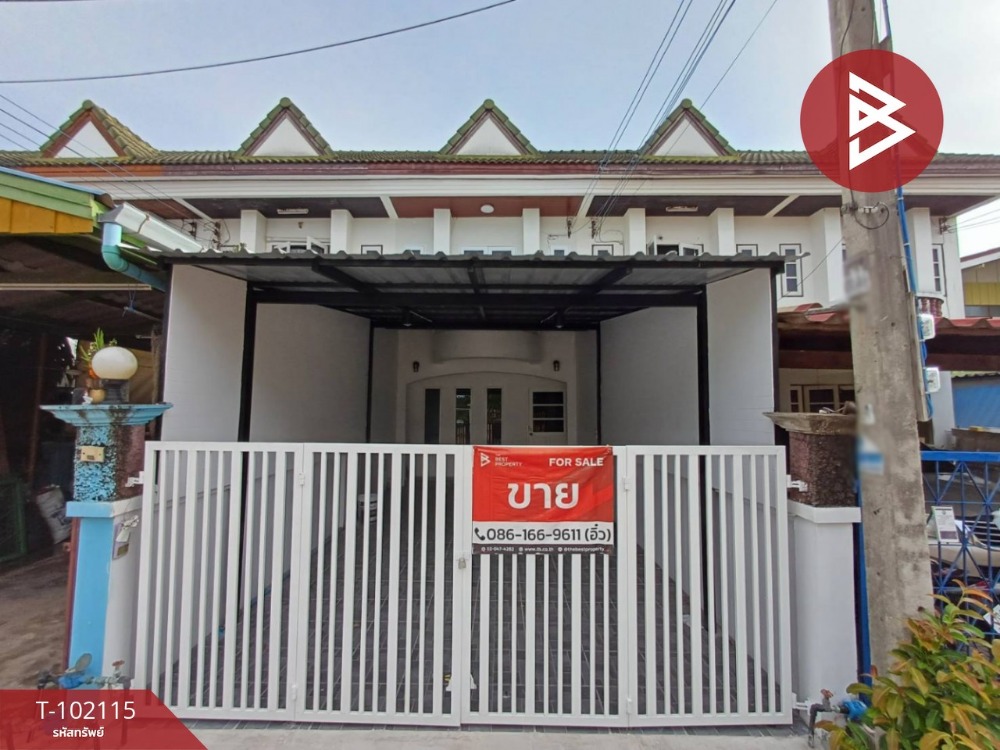 For SaleTownhouseSamut Songkhram : Townhouse for sale, 2 floors, area 21 square wah, Mae Klong, Samut Songkhram