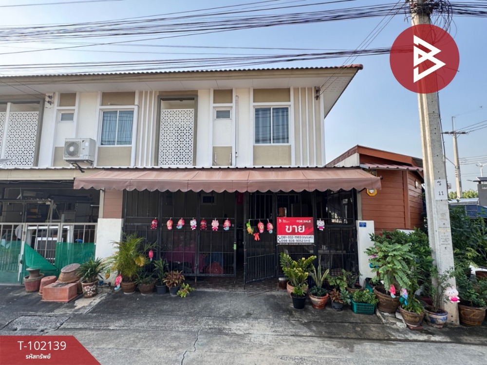 For SaleTownhouseSamut Prakan,Samrong : Townhouse for sale, I-Leaf Town Village, Pracha Uthit 90, Phra Samut Chedi, Samut Prakan, ready to move in