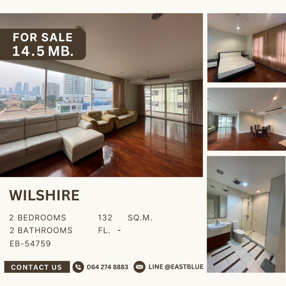 For SaleCondoSukhumvit, Asoke, Thonglor : Urgent sale! Great price! 🔥Wilshire🔥 Super private condo, only 78 units, in the heart of Asoke, dont miss it!