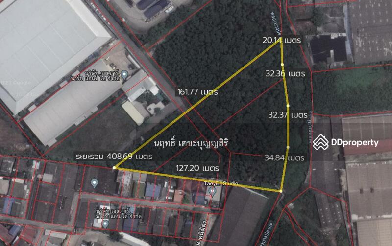 ขายที่ดินสมุทรปราการ สำโรง : K1625ขายที่ดิน 4-3-32 ไร่(ถมแล้ว) ซ.สุขสวัสดิ์84 ใกล้ รพ.เปาโล พระประแดง