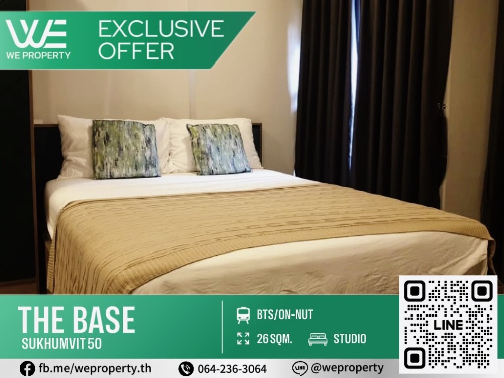 For SaleCondo : ห้องสวยเฟอร์ฯครบ⭐The Base Sukhumvit 50 (เดอะ เบส สุขุมวิท 50)