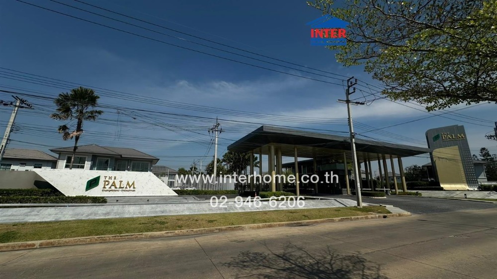 For SaleHouseChaengwatana, Muangthong : 2-storey detached house, 59.9 sq.w., The Palm Village, Chaeng Watthana-Chaiyaphruek, Chaeng Watthana-Chaiyaphruek Road, New Thai Chamber of Commerce Road, Pak Kret, Nonthaburi